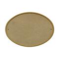 Book Publishing Co 10 in. Ridgestone Oval Crushed Stone Do It Yourself Kit Address Plaque in Sandstone Color GR3180454